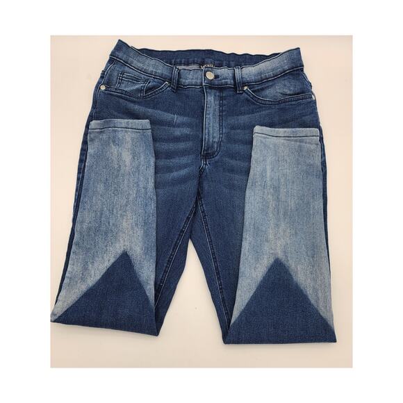 Venus Women Sz 12 Two-Tone Denim Skinny Jeans Curve-Enhancing Contoured Seams - Picture 2 of 6